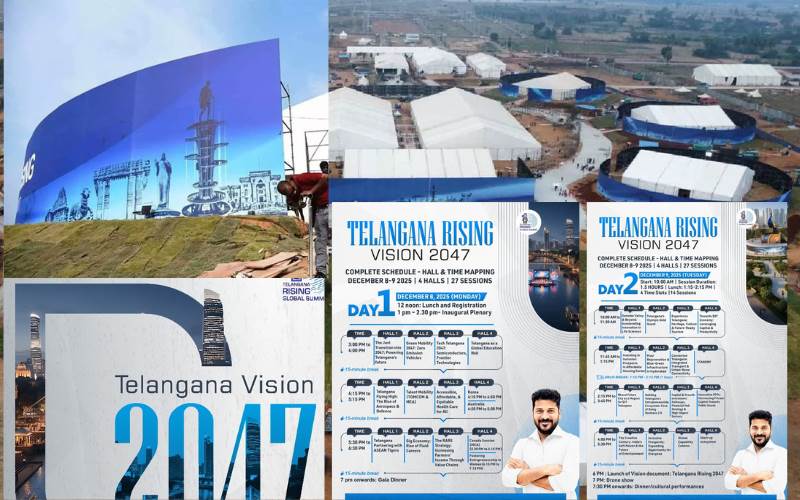 فیوچرسٹی میں 100 ایکڑ پر تلنگانہ رائزنگ گلوبل سمٹ: ایجنڈے کو حتمی شکل دی گئی